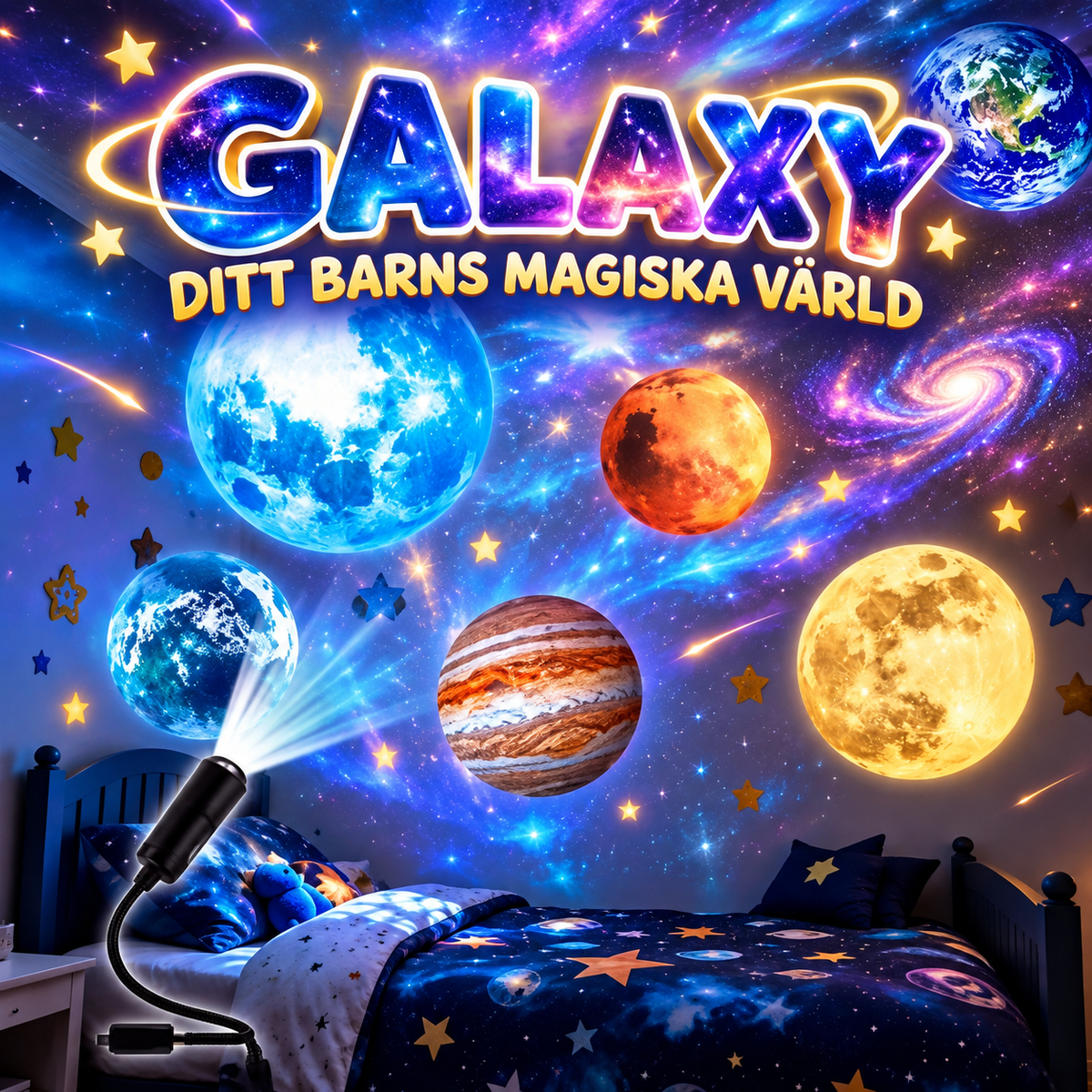 ✨ GALAXY– Förvandla rummet till en magisk värld